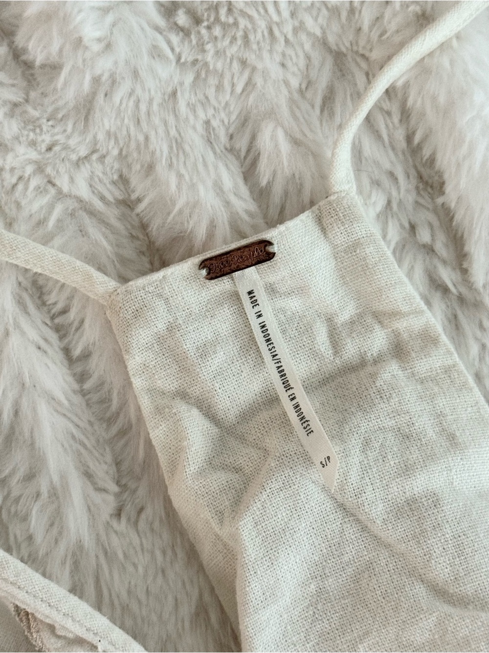 Free People Cream Textured Tank Top - Picture 4 of 4